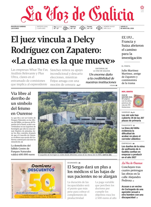 La Voz de Galicia (Ourense) — 21/05