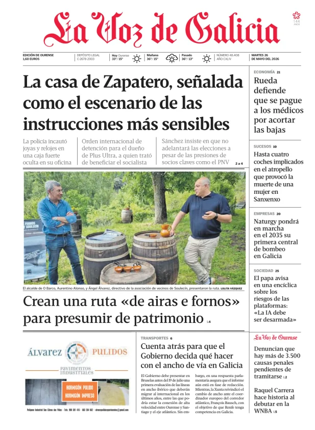 La Voz de Galicia (Ourense) — 26/05