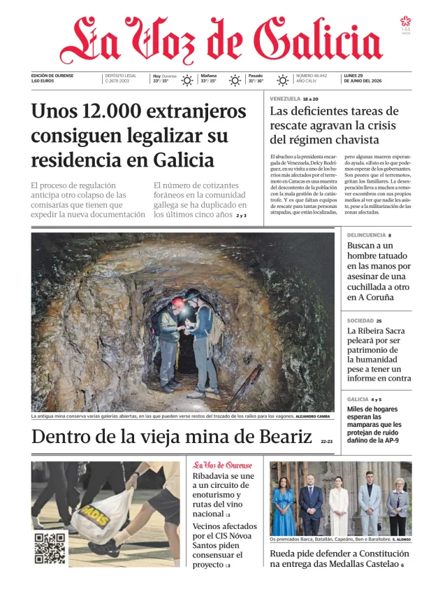 La Voz de Galicia (Ourense) — 29/06