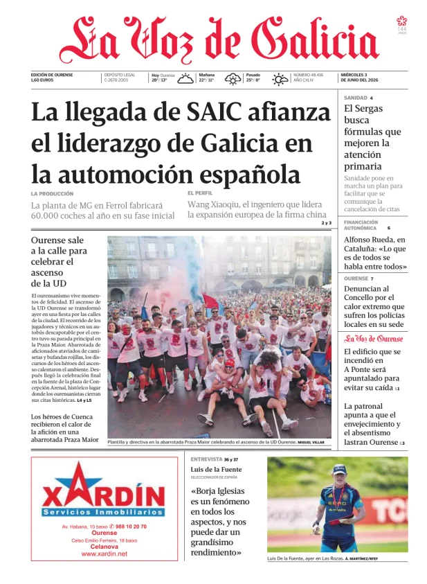 La Voz de Galicia (Ourense) — 03/06
