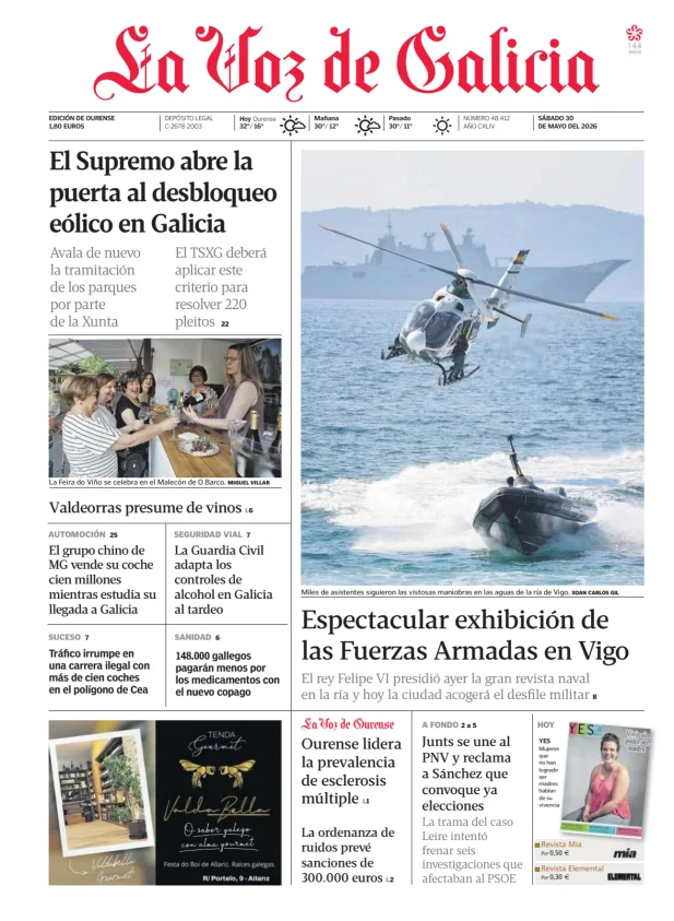 La Voz de Galicia (Ourense) — 30/05