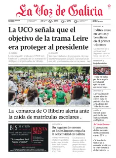 Portada de La Voz de Galicia (Ourense), 4 de junio de 2026