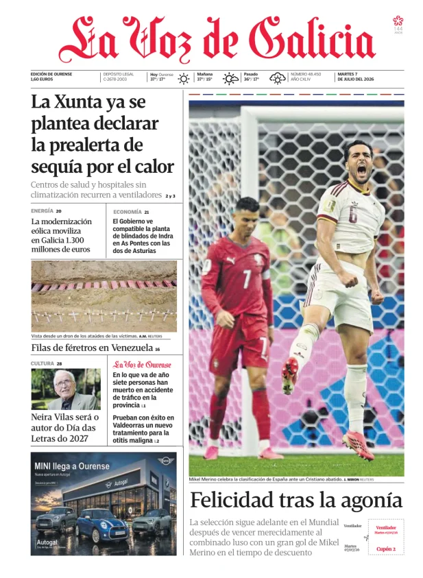 La Voz de Galicia (Ourense) — 07/07