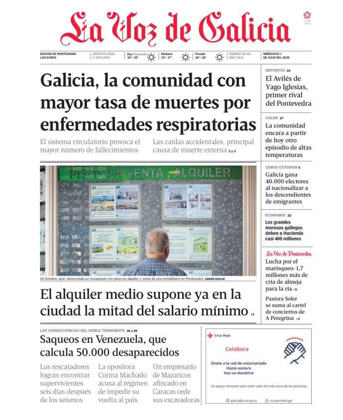 La Voz de Galicia (Pontevedra) — 01/07