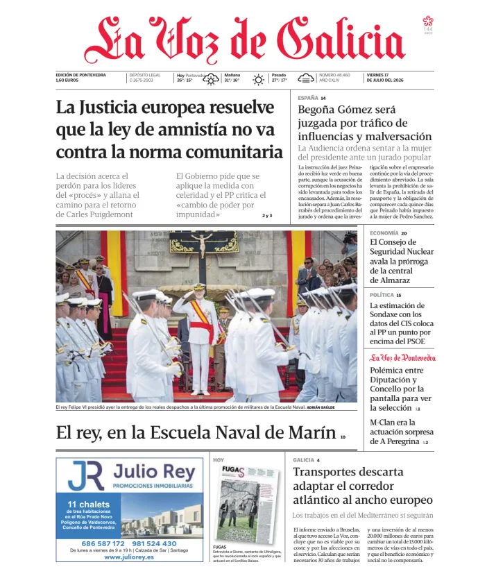 La Voz de Galicia (Pontevedra) — 17/07