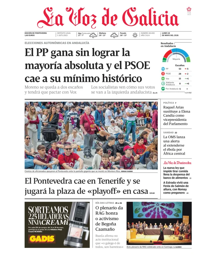 La Voz de Galicia (Pontevedra) — 18/05