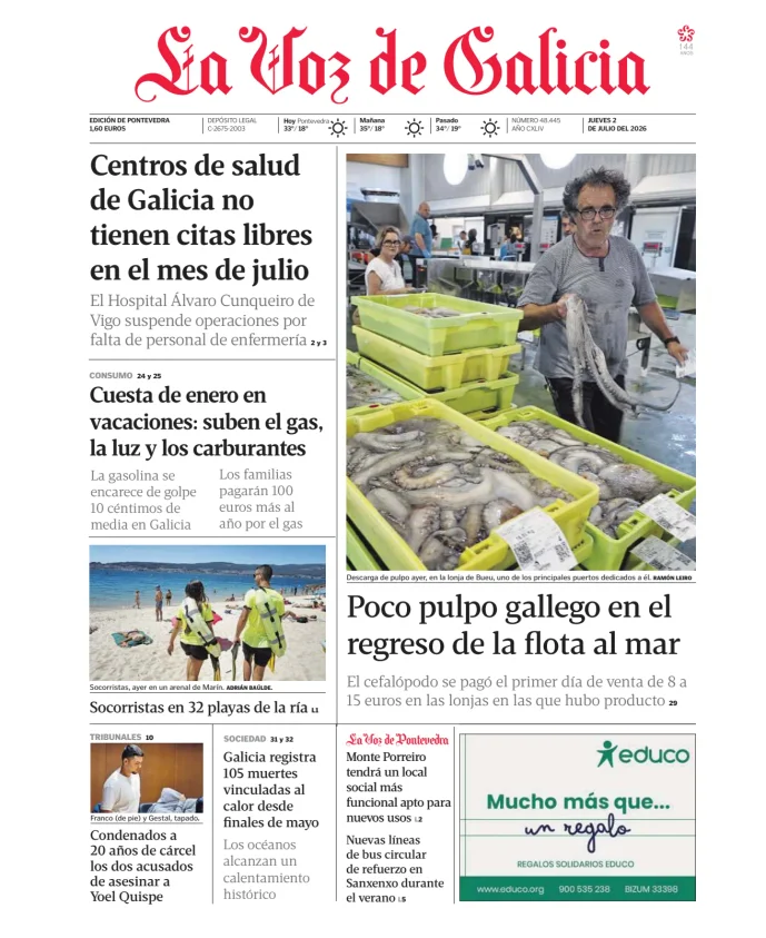 La Voz de Galicia (Pontevedra) — 02/07