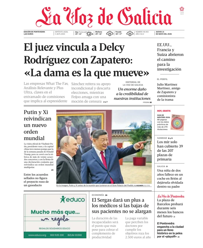 La Voz de Galicia (Pontevedra) — 21/05