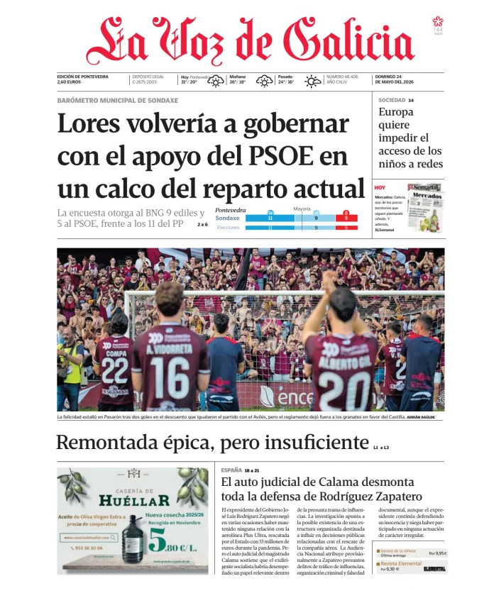 La Voz de Galicia (Pontevedra) — 24/05