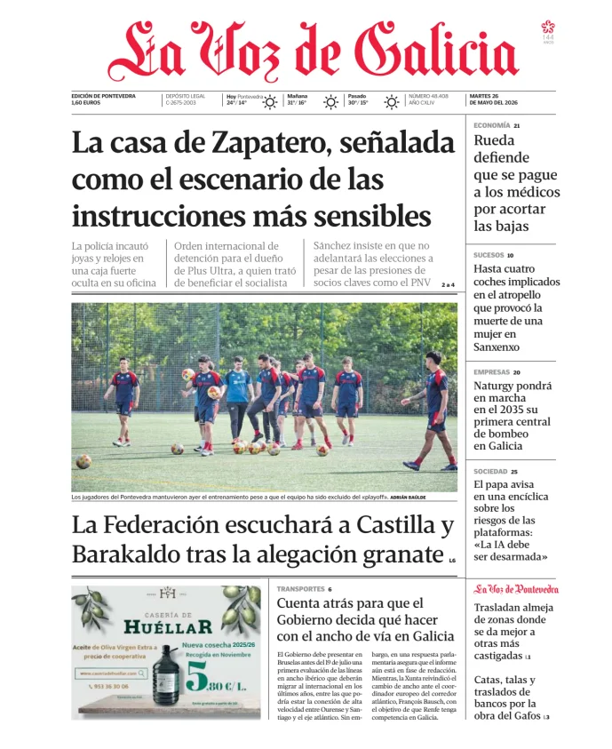 La Voz de Galicia (Pontevedra) — 26/05