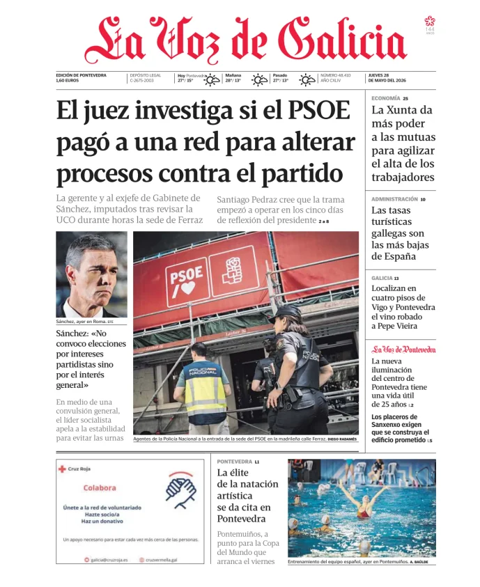 La Voz de Galicia (Pontevedra) — 28/05