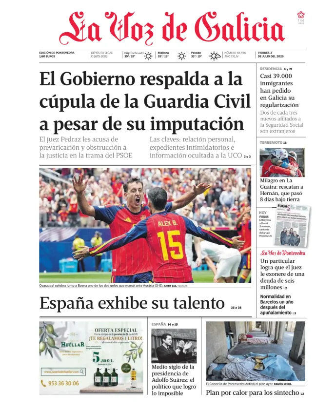 La Voz de Galicia (Pontevedra) — 03/07