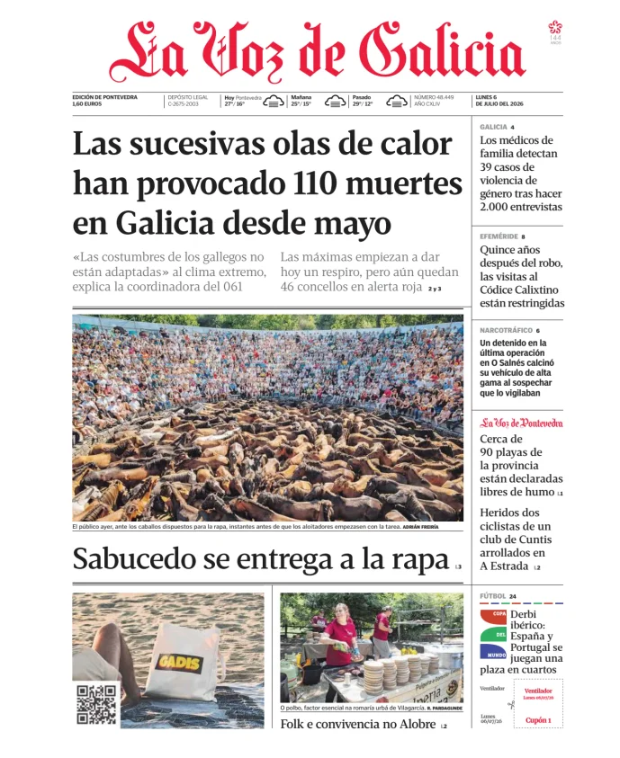 La Voz de Galicia (Pontevedra) — 06/07