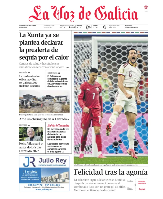 La Voz de Galicia (Pontevedra) — 07/07
