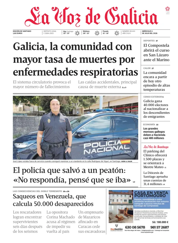 La Voz de Galicia (Santiago) — 01/07