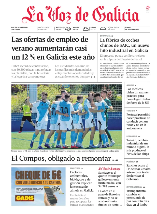 La Voz de Galicia (Santiago) — 01/06