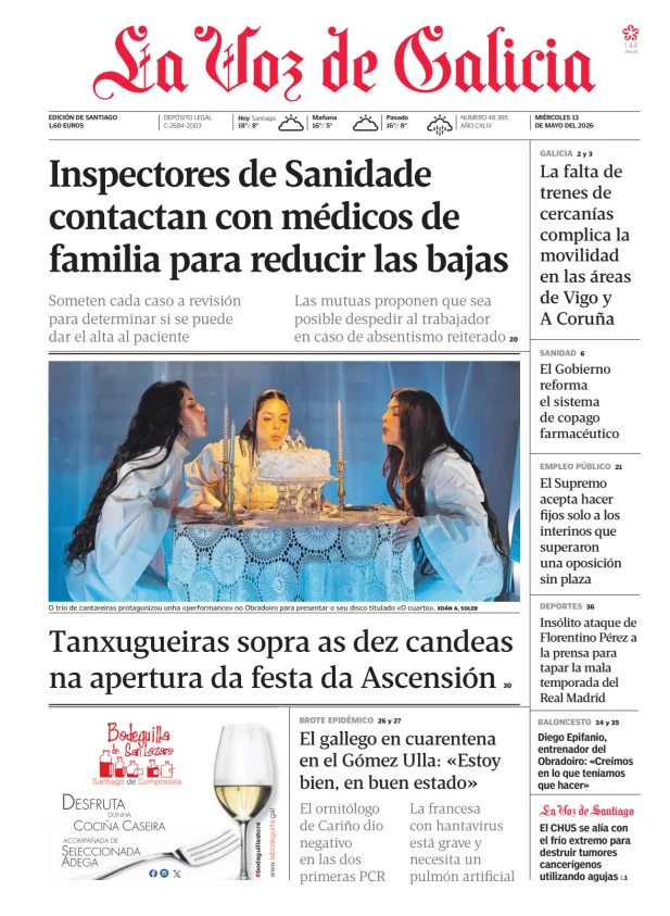 La Voz de Galicia (Santiago) — 13/05