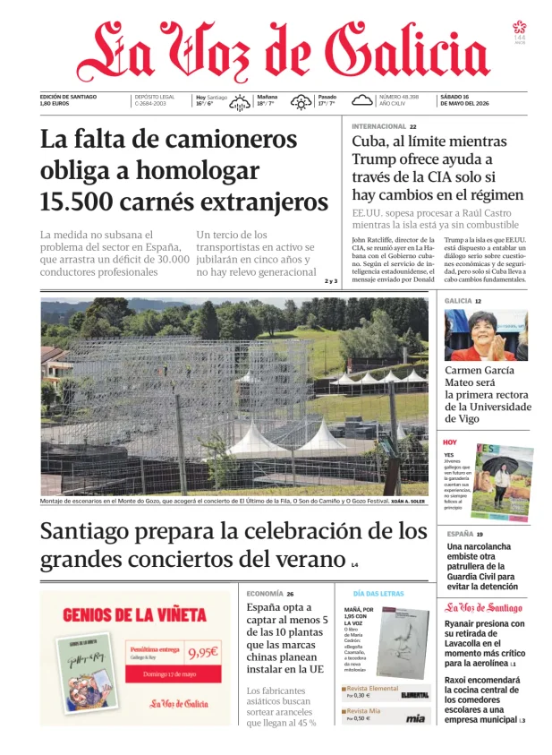 La Voz de Galicia (Santiago) — 16/05