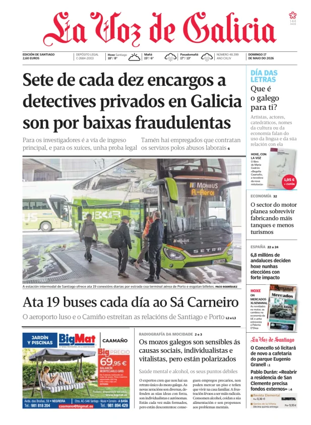 La Voz de Galicia (Santiago) — 17/05