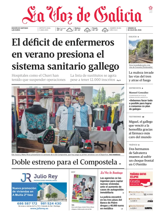 La Voz de Galicia (Santiago) — 18/07