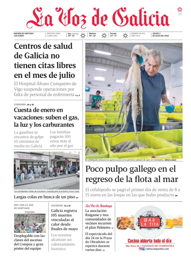 La Voz de Galicia (Santiago) — 02/07
