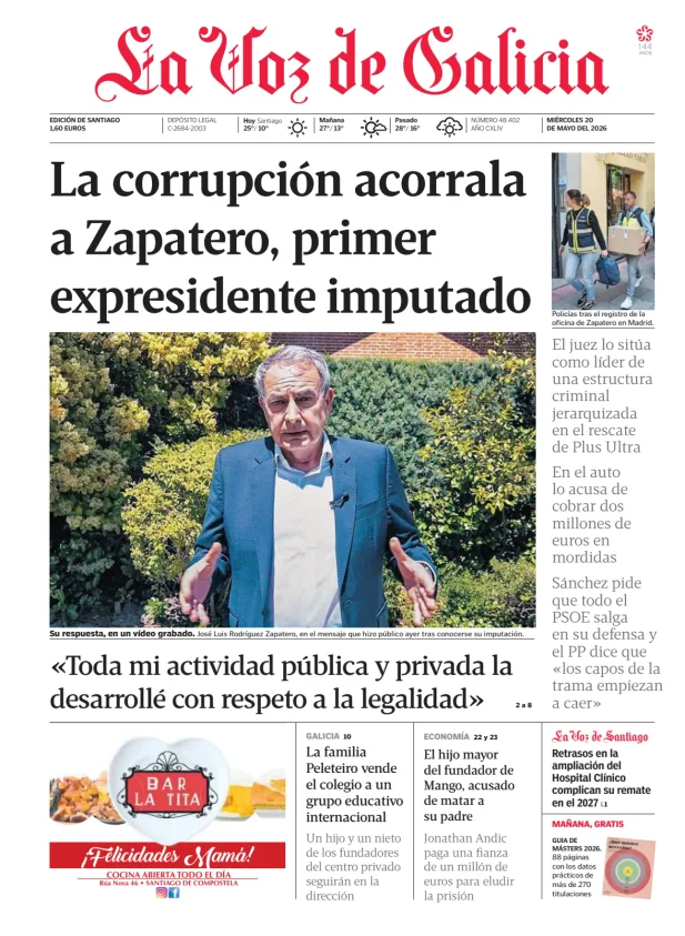 La Voz de Galicia (Santiago) — 20/05