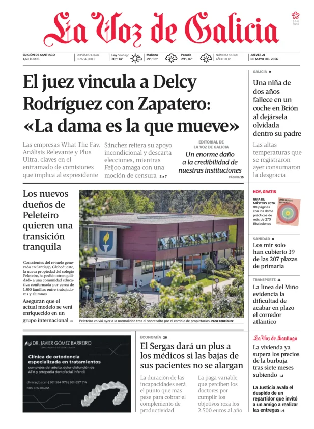 La Voz de Galicia (Santiago) — 21/05