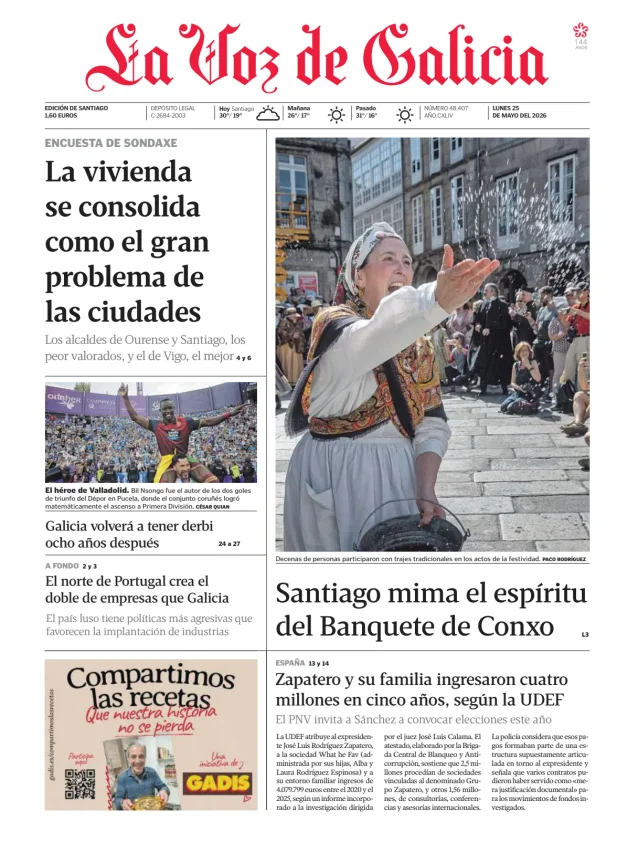 La Voz de Galicia (Santiago) — 25/05