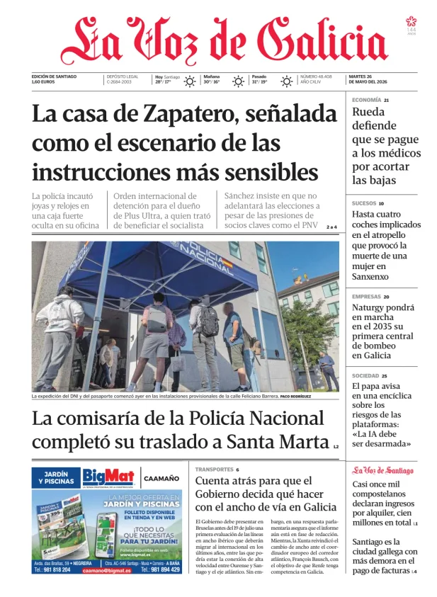 La Voz de Galicia (Santiago) — 26/05
