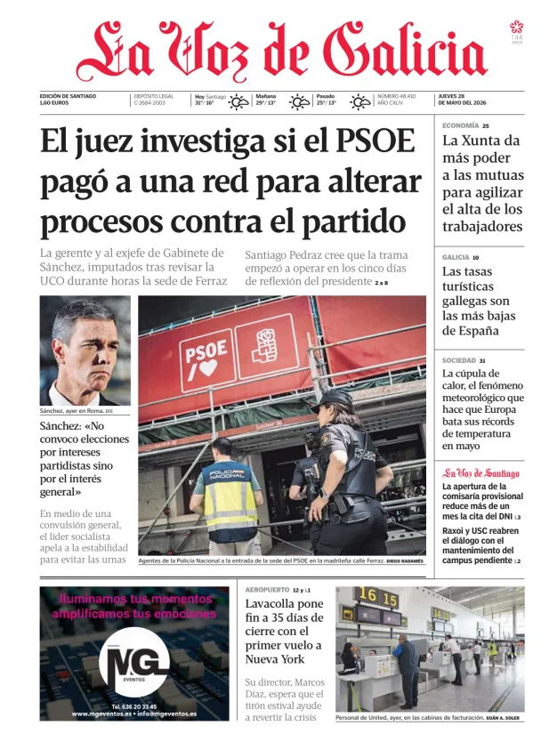 La Voz de Galicia (Santiago) — 28/05