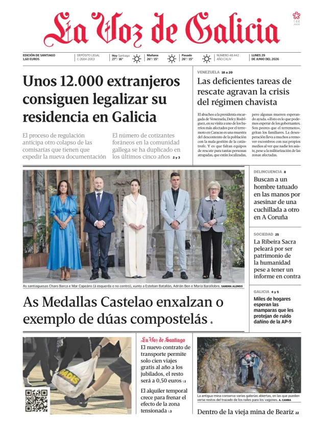 La Voz de Galicia (Santiago) — 29/06