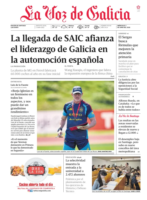 La Voz de Galicia (Santiago) — 03/06