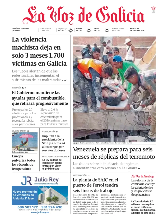 La Voz de Galicia (Santiago) — 30/06