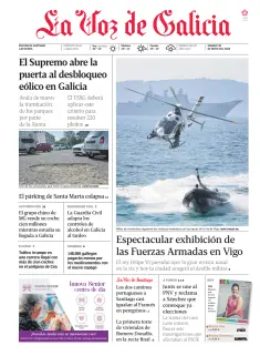 Portada de La Voz de Galicia (Santiago), 30 de mayo de 2026