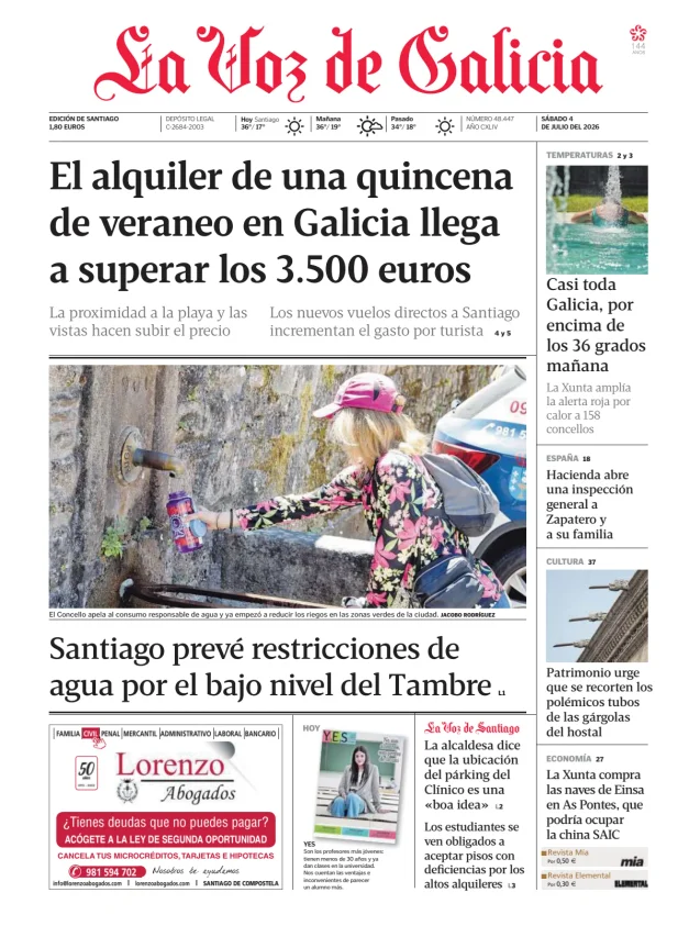 La Voz de Galicia (Santiago) — 04/07