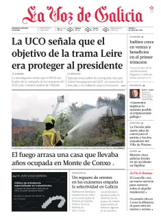 Portada de La Voz de Galicia (Santiago), 4 de junio de 2026