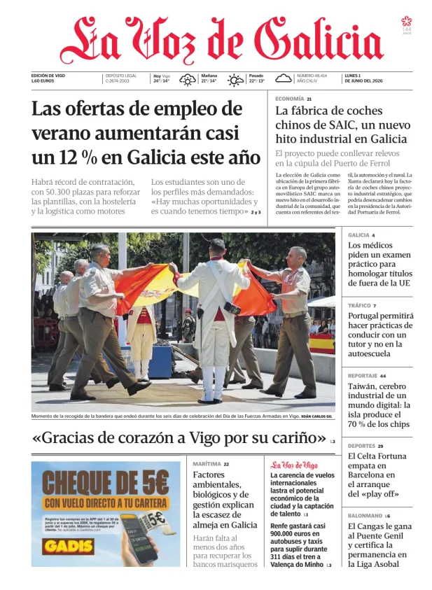 La Voz de Galicia (Vigo) — 01/06