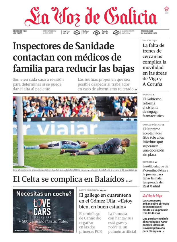 La Voz de Galicia (Vigo) — 13/05