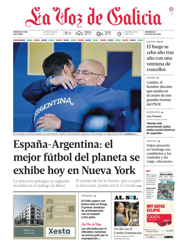 La Voz de Galicia (Vigo) — 19/07