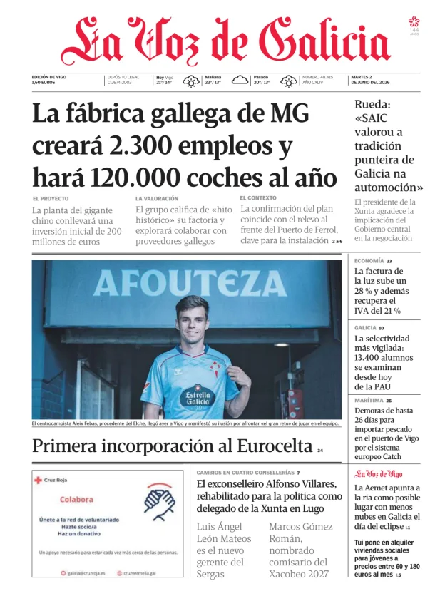La Voz de Galicia (Vigo) — 02/06