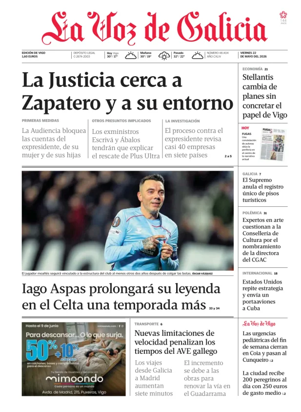 La Voz de Galicia (Vigo) — 22/05