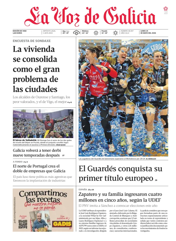 La Voz de Galicia (Vigo) — 25/05