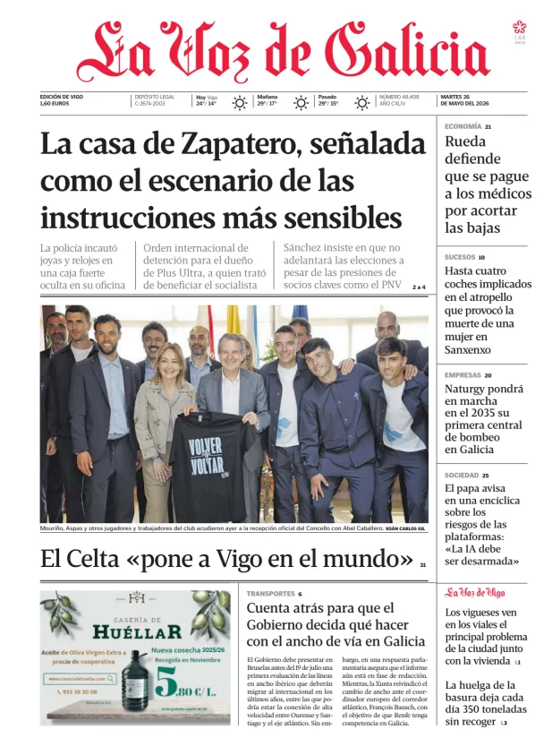 La Voz de Galicia (Vigo) — 26/05