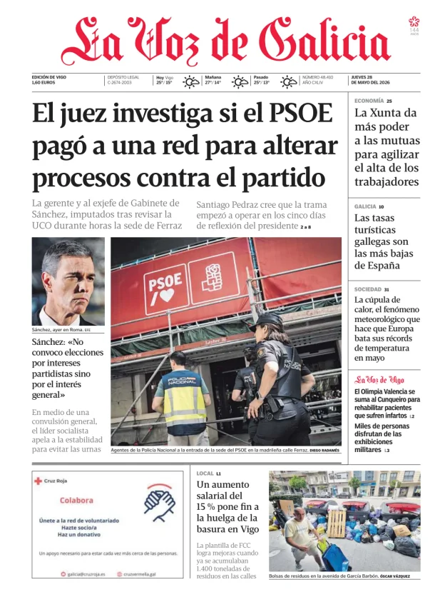 La Voz de Galicia (Vigo) — 28/05