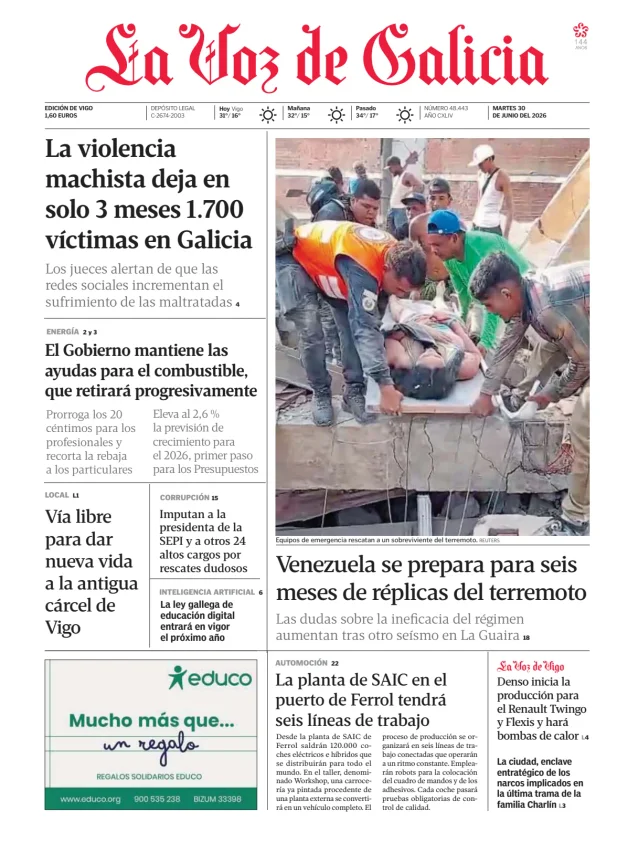 La Voz de Galicia (Vigo) — 30/06