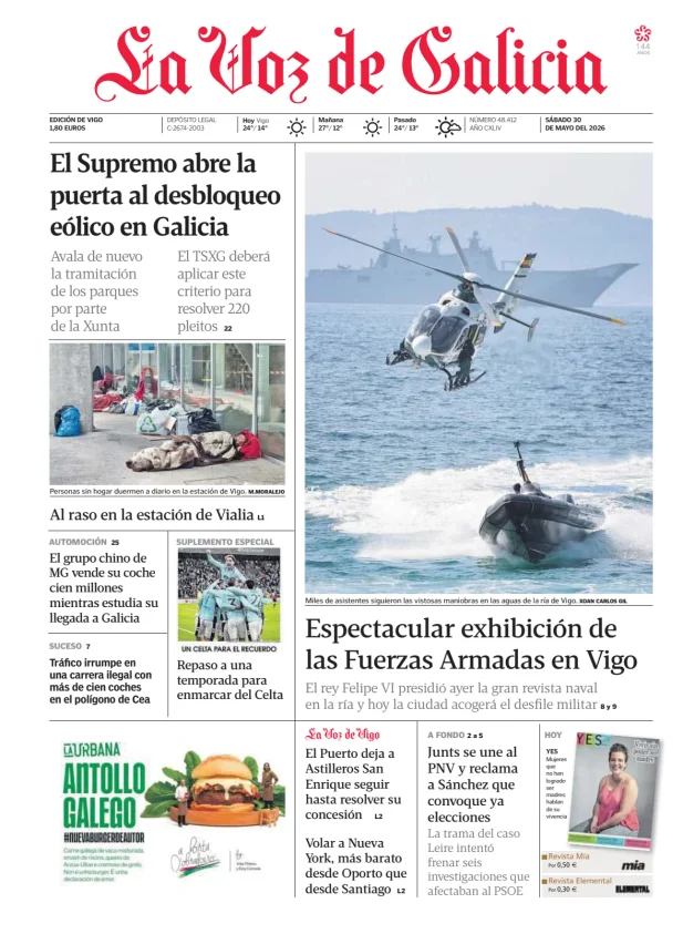 La Voz de Galicia (Vigo) — 30/05
