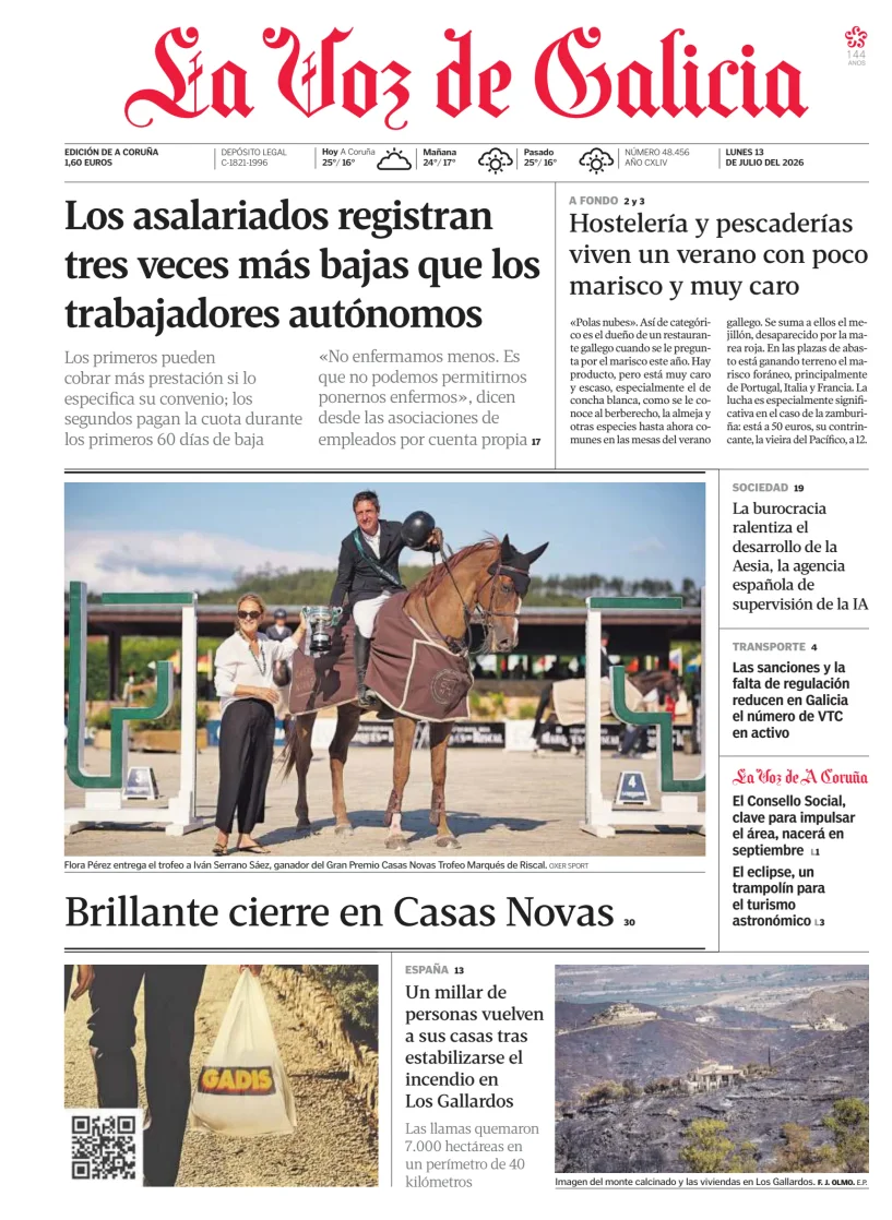 La Voz de Galicia — 13/07