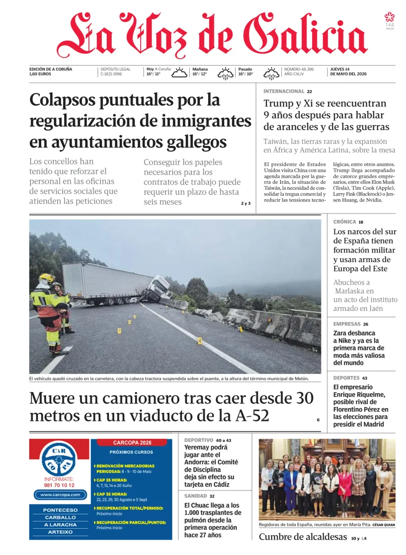 La Voz de Galicia — 14/05
