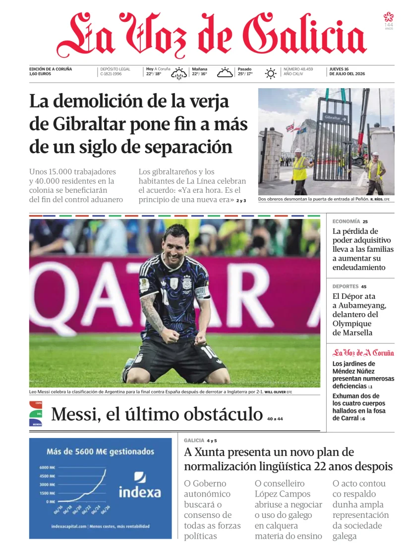 La Voz de Galicia — 16/07