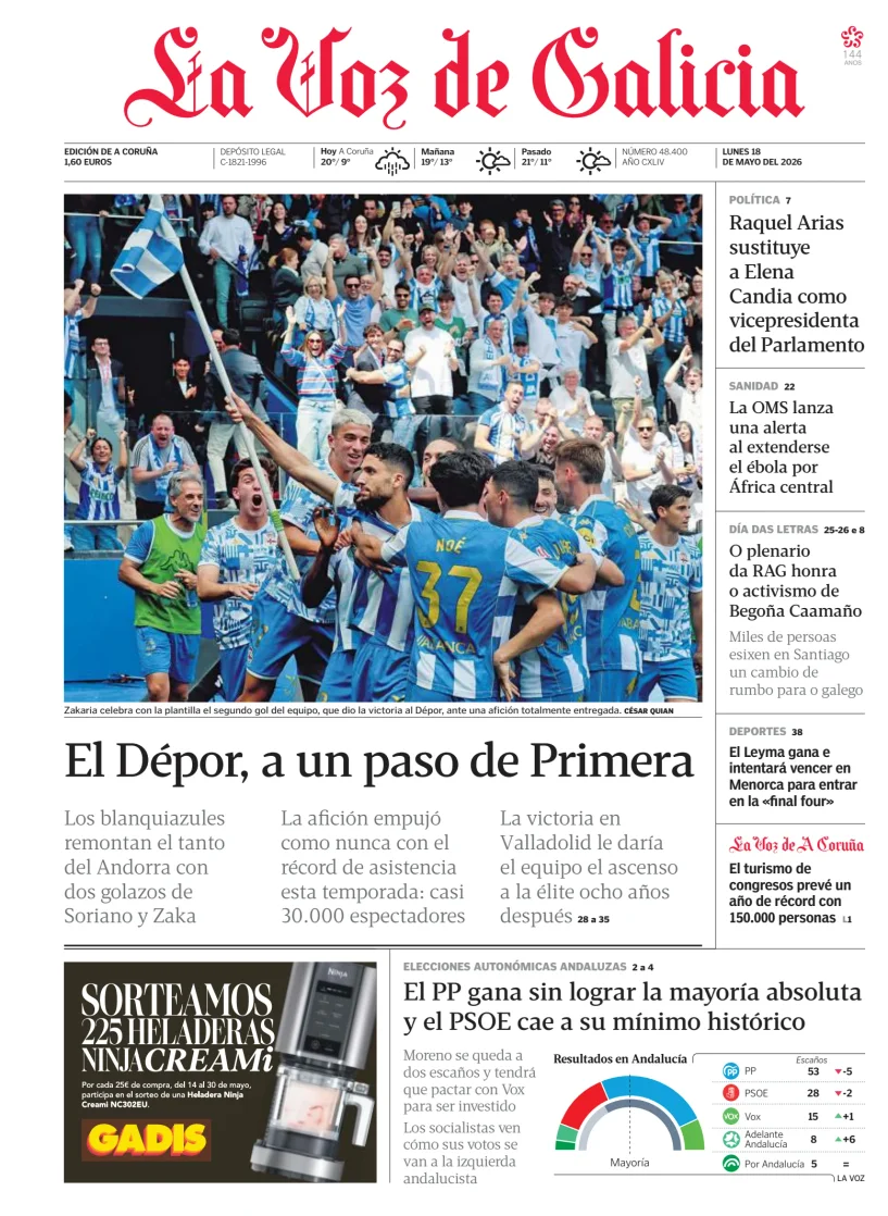 La Voz de Galicia — 18/05